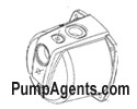 Goulds Pump Part # 1K382 - Pump Casing