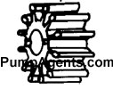 Jabsco Pump Part # 1210-0003 - Nitrile Impeller