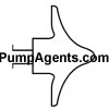 Jabsco Pump Part # 16508-1000 - Drum Pump Impeller