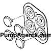 Jabsco Pump Part # 18912-3040 - Diaphragm Kit