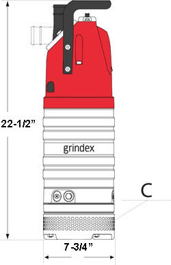 Grindex Minex Dimensions
