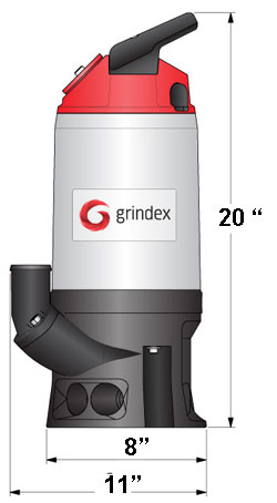 Grindex Solid Dimensions