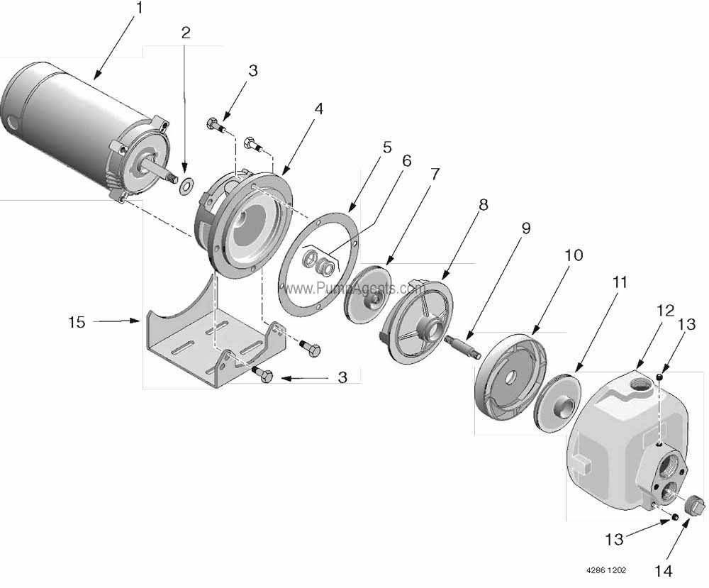 Parts for Flotec Pump model FP5230