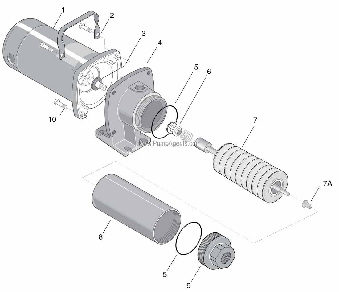 Parts for Flotec Pump model FP5712