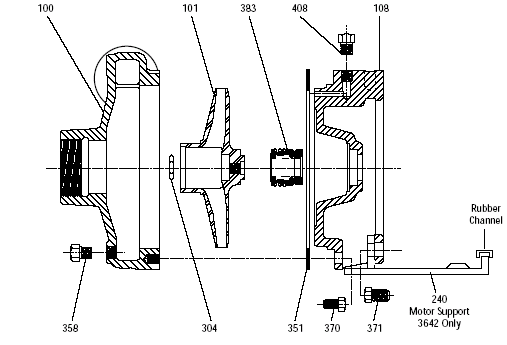 Parts for Goulds Pump model # 2BF11034