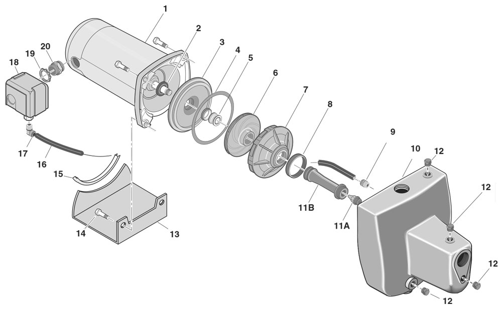 Sta-rite pump parts diagram